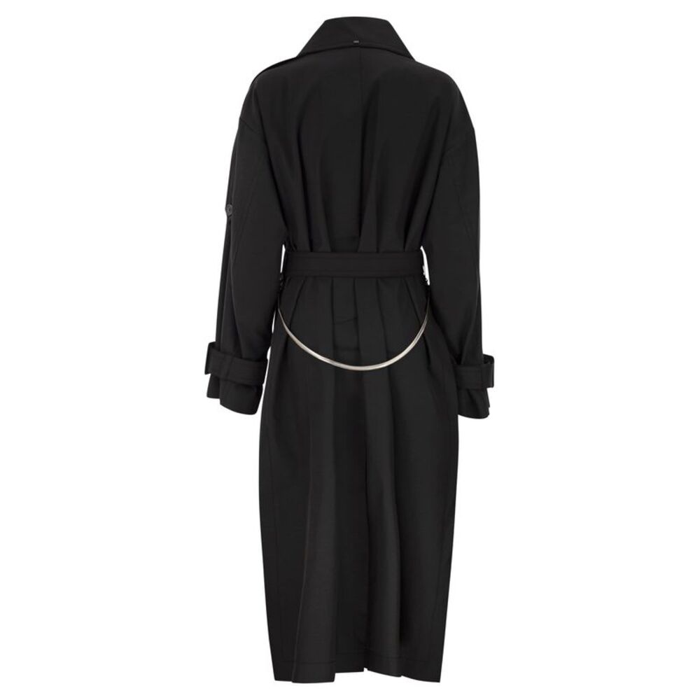 Sportmax Women Spxgocce - Long Trench Coat In Water-Repellent Twill - Picture 2 of 4